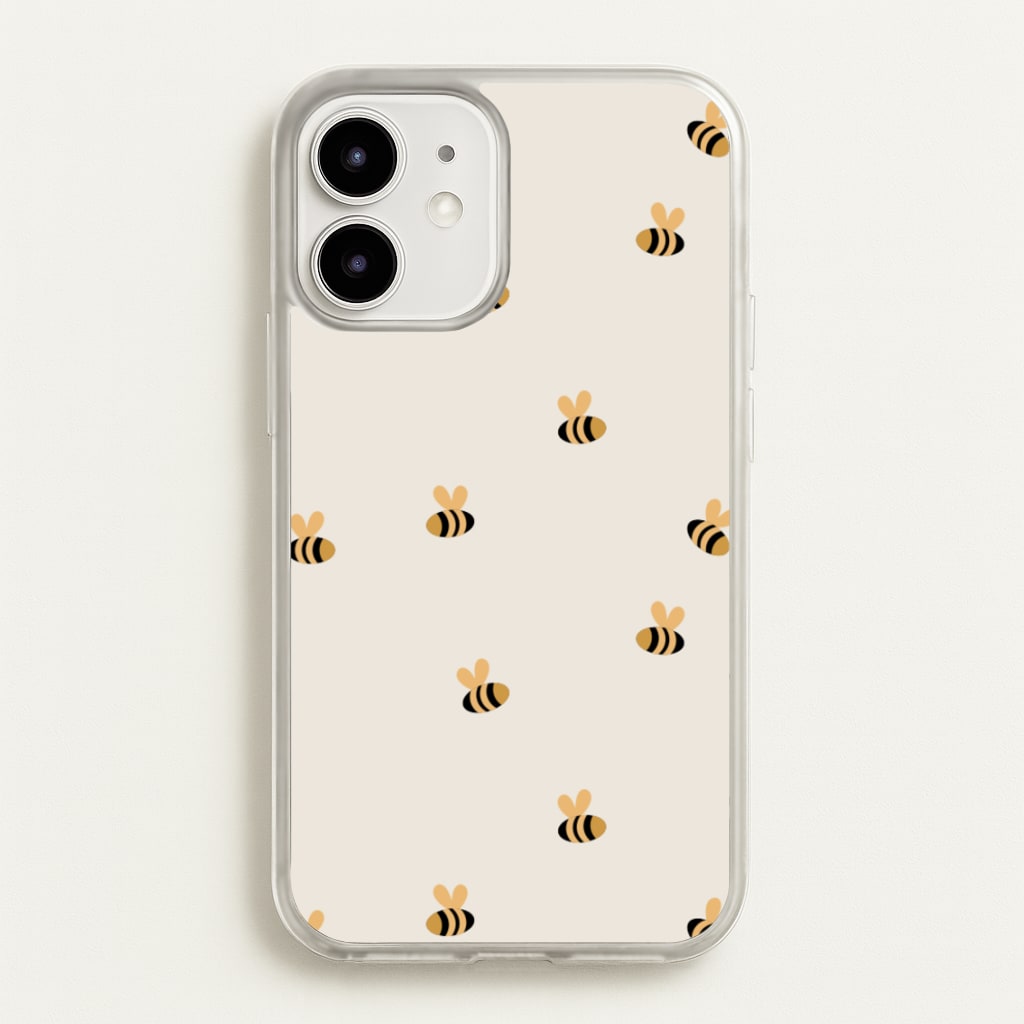 Spring Bee Pattern - Spring Phone Case for iPhone 12 Mini