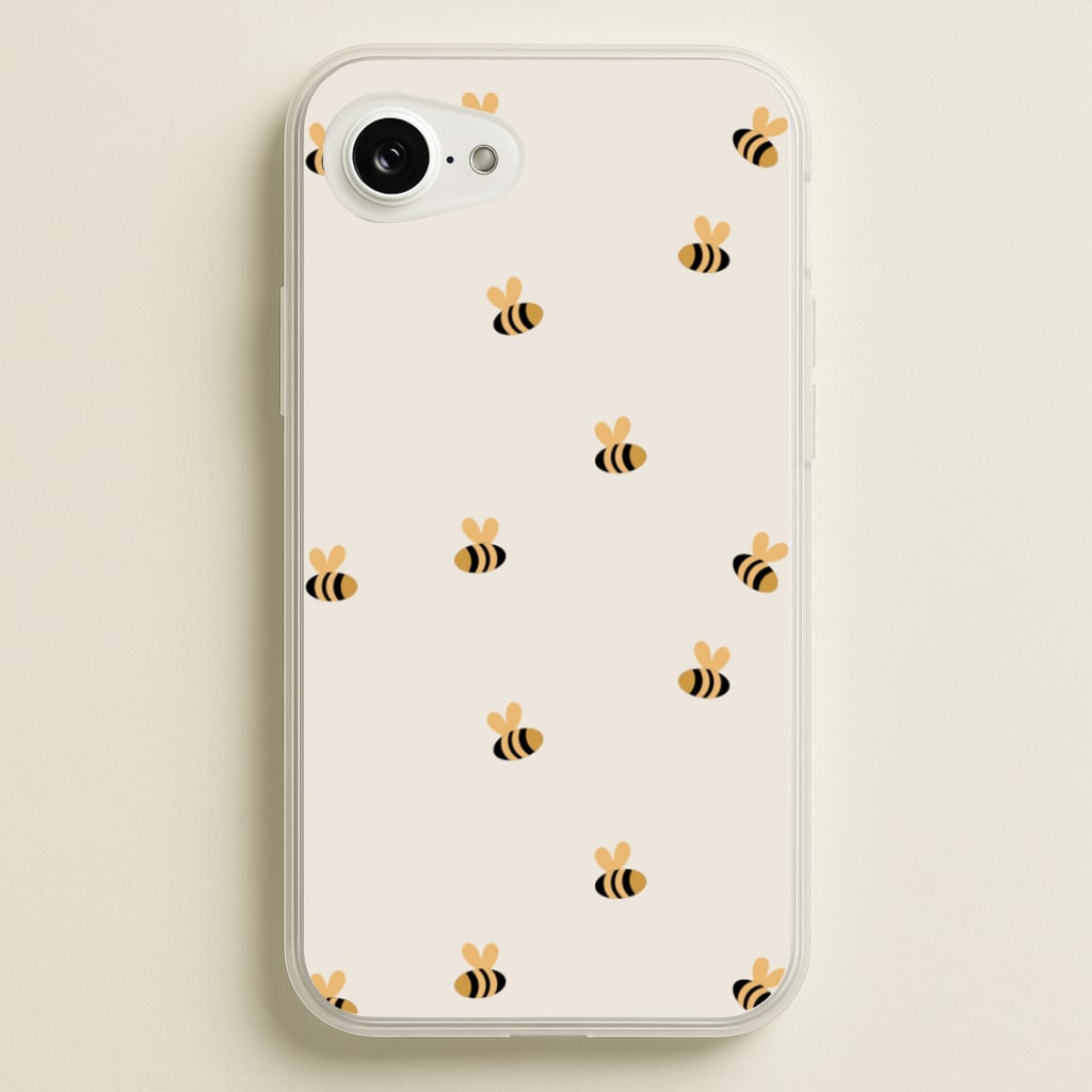 Spring Bee Pattern - Spring Phone Case for iPhone 16e
