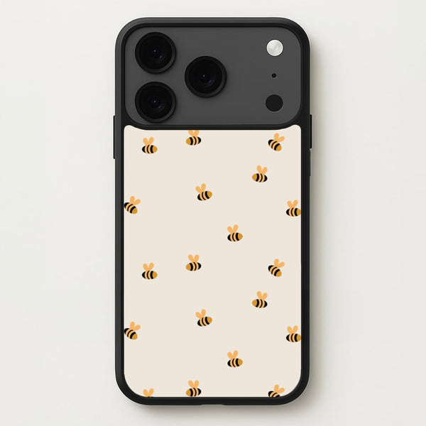 Spring Bee Pattern Phone Case for iPhone 17 Pro