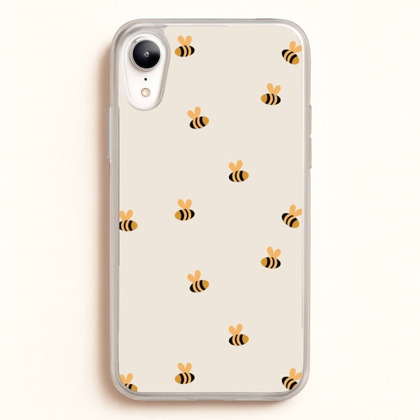 Spring Bee Pattern - Spring Phone Case for iPhone XR