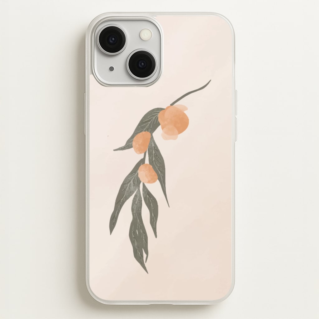 Spring Peaches - Spring Phone Case for iPhone 13 Mini