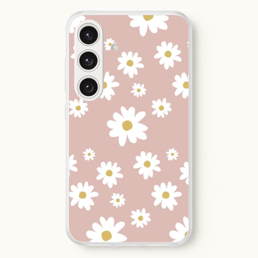 Spring Daisy Pattern - Spring Phone Case for Galaxy S24FE