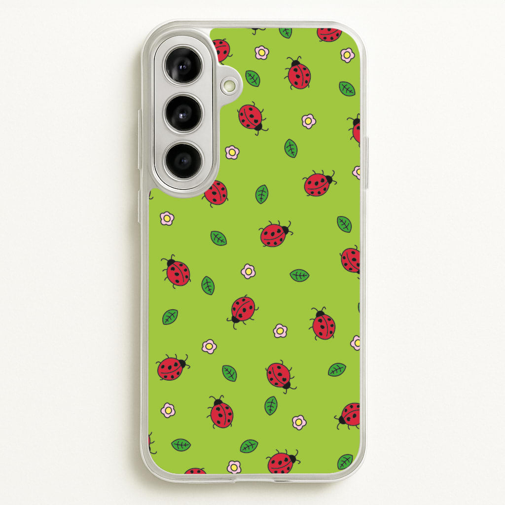 Ladybugs And Flowers - Spring Patterns - Spring Phone Case for Galaxy A56