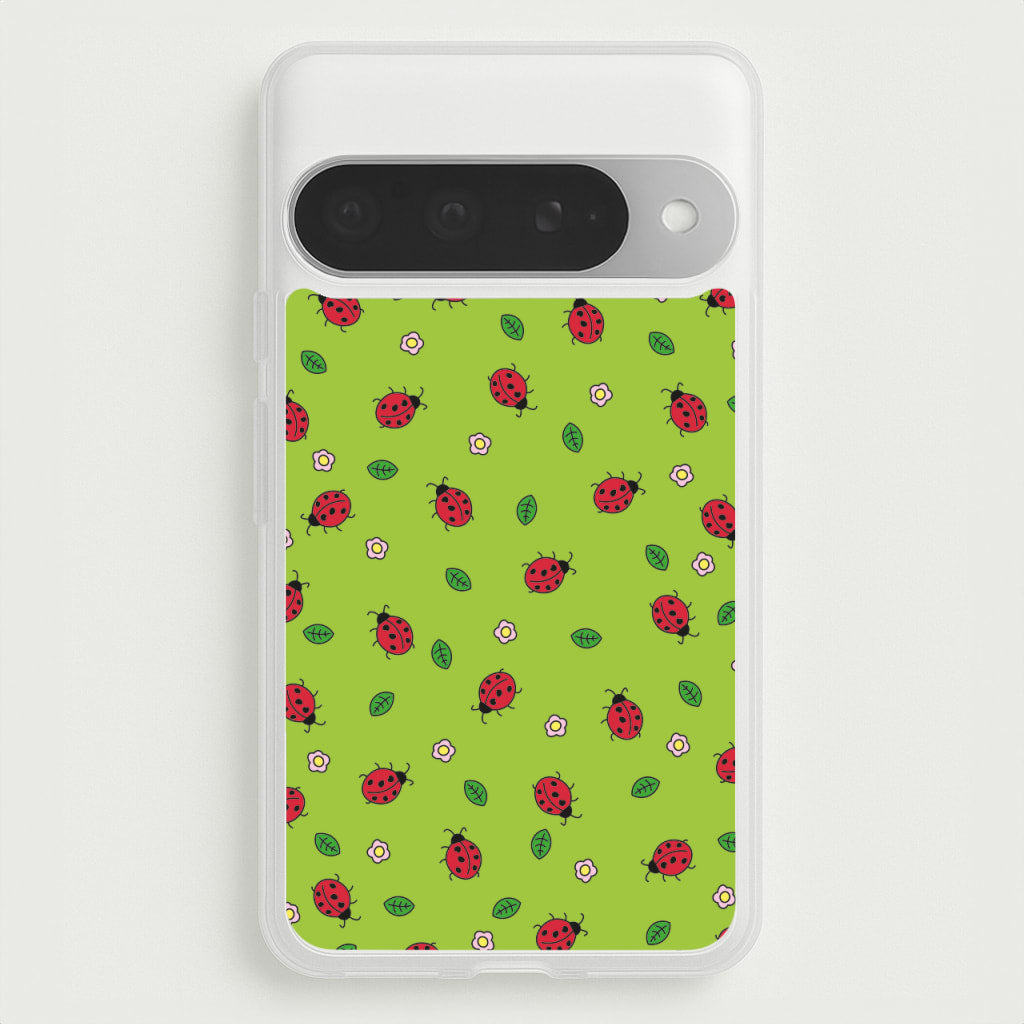 Ladybugs And Flowers - Spring Patterns Phone Case for Google Pixel 10 Pro XL