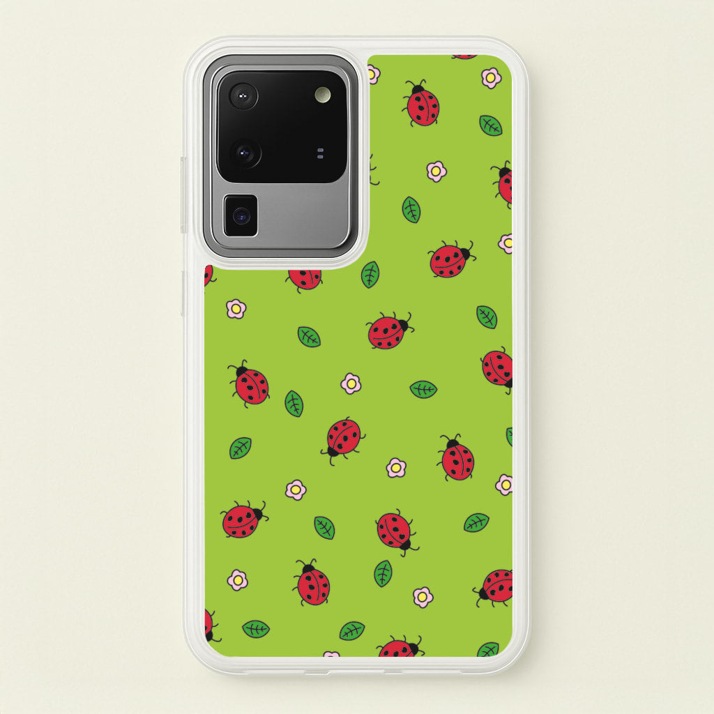 Ladybugs And Flowers - Spring Patterns - Spring Phone Case for Galaxy S20 Ultra