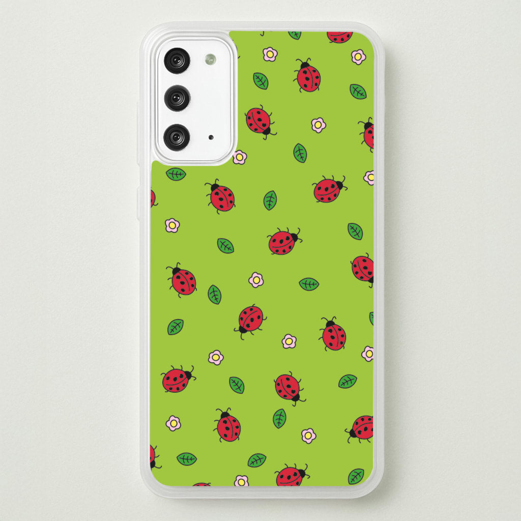 Ladybugs And Flowers - Spring Patterns - Spring Phone Case for Galaxy Note 20