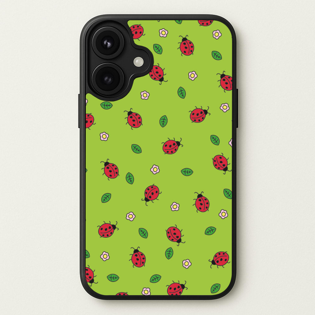 Ladybugs And Flowers - Spring Patterns Phone Case for iPhone 17