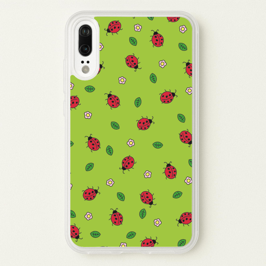 Ladybugs And Flowers - Spring Patterns - Spring Phone Case for Huawei P20