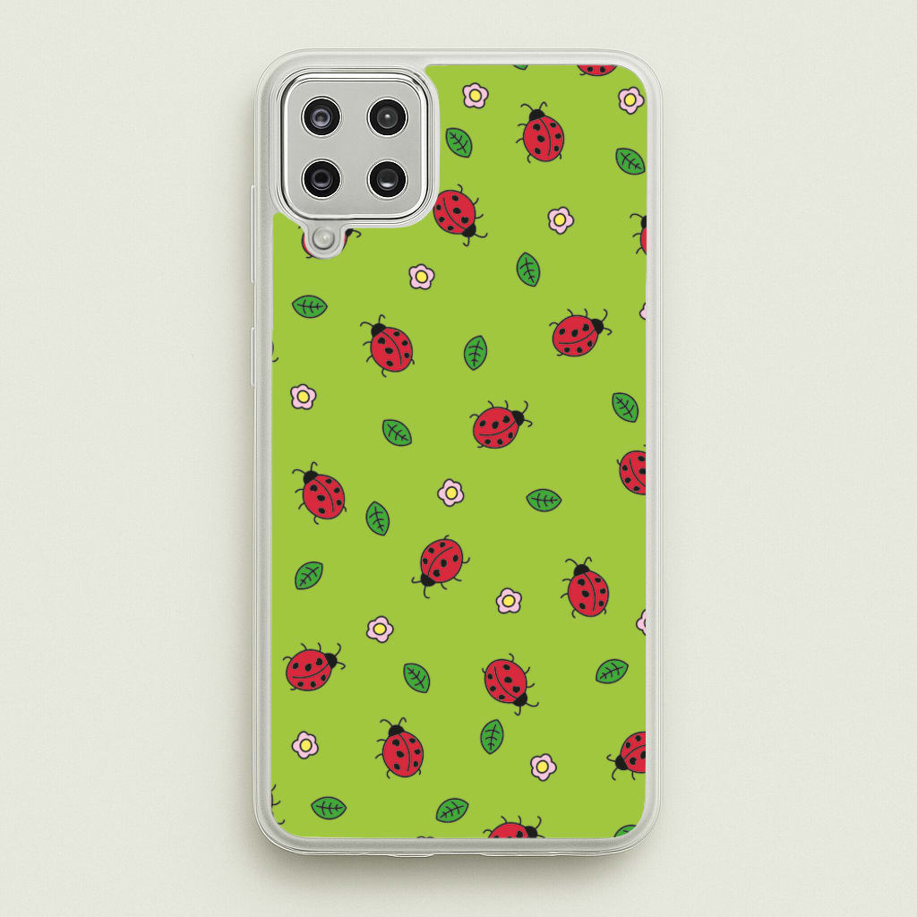 Ladybugs And Flowers - Spring Patterns - Spring Phone Case for Galaxy A12