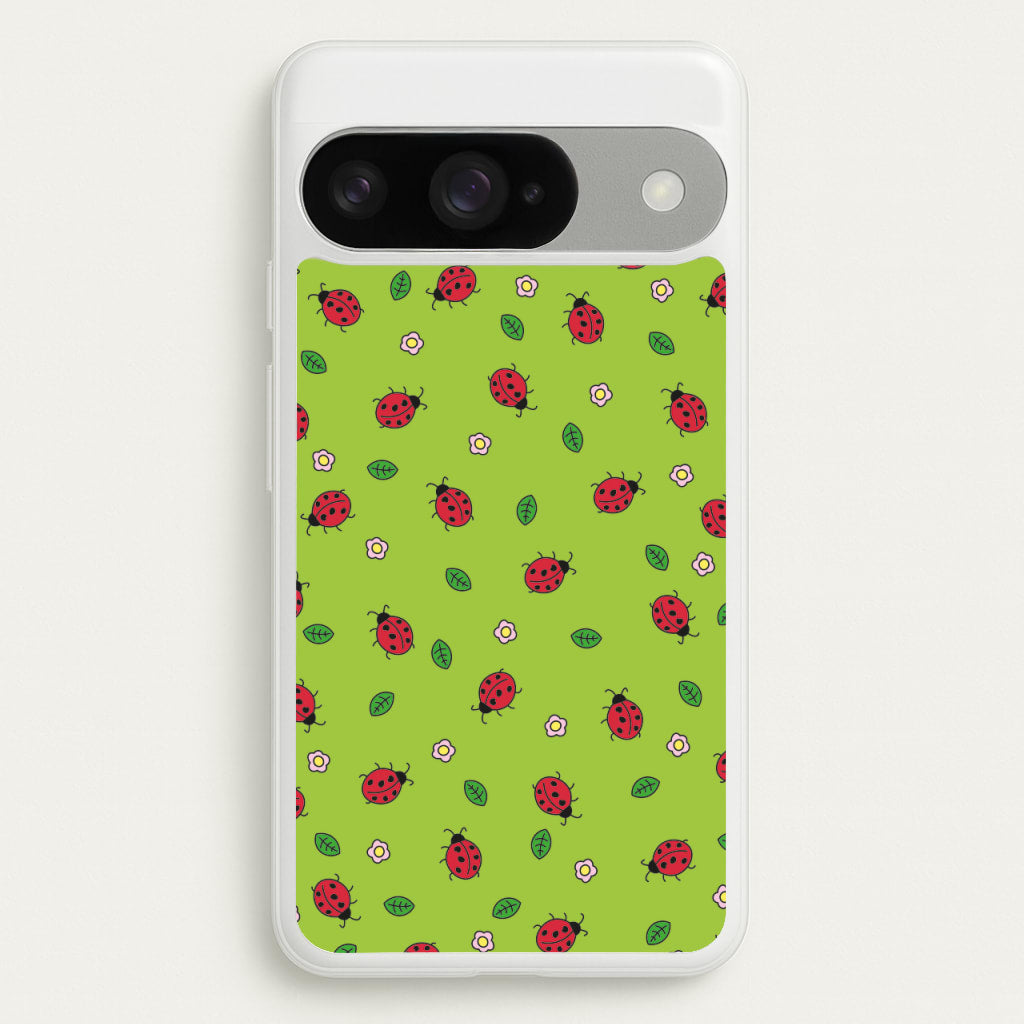 Ladybugs And Flowers - Spring Patterns Phone Case for Google Pixel 10 / 10 Pro