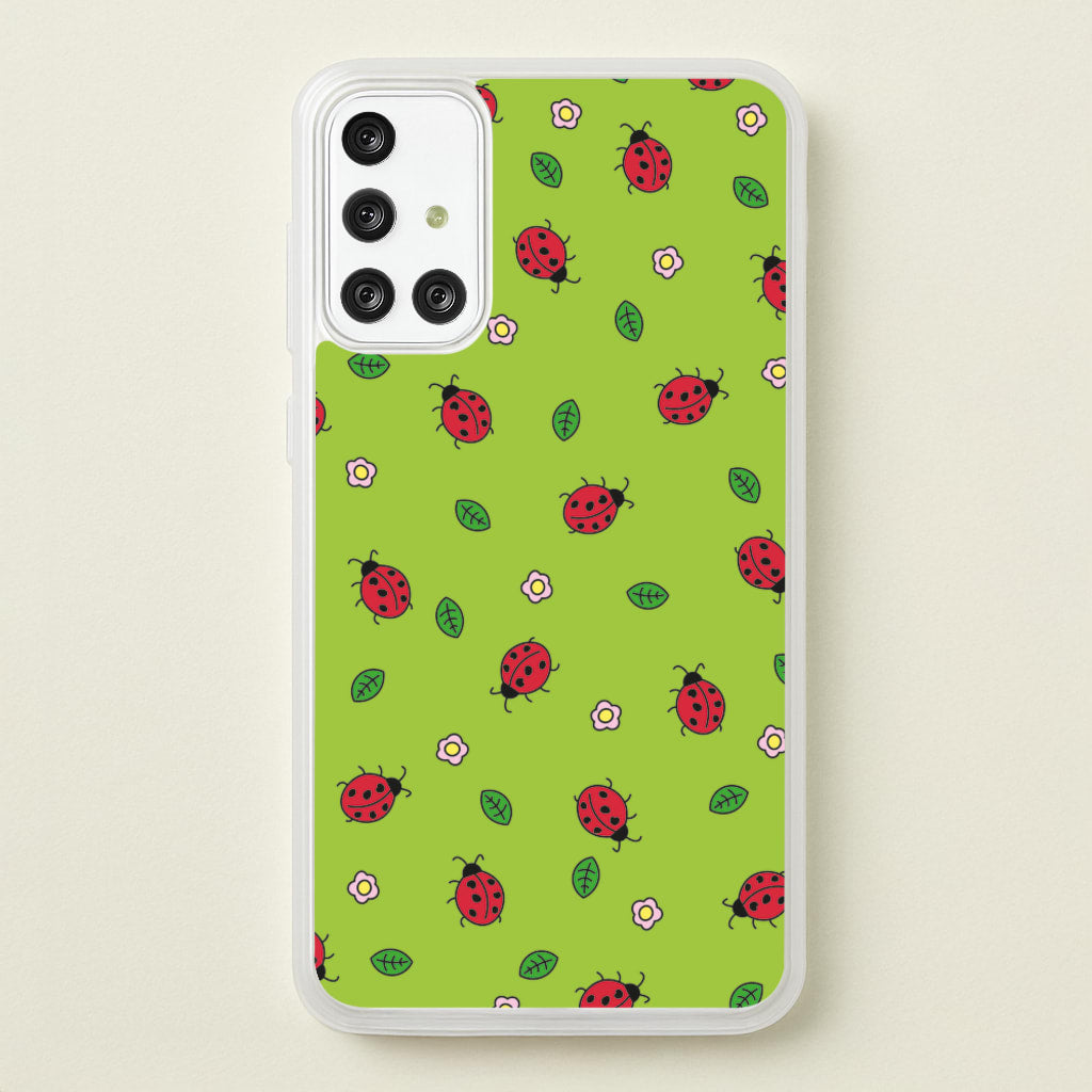 Ladybugs And Flowers - Spring Patterns - Spring Phone Case for Galaxy A71