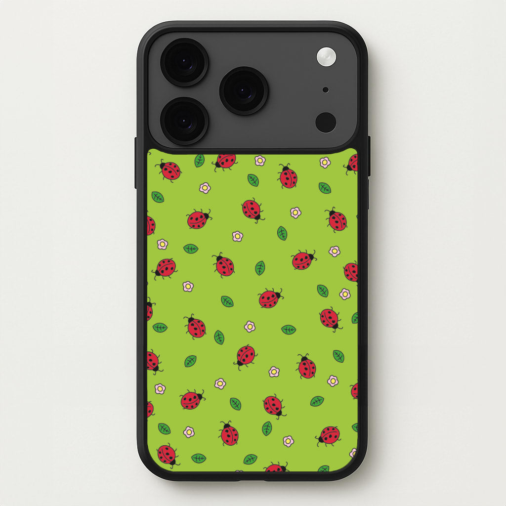 Ladybugs And Flowers - Spring Patterns Phone Case for iPhone 17 Pro