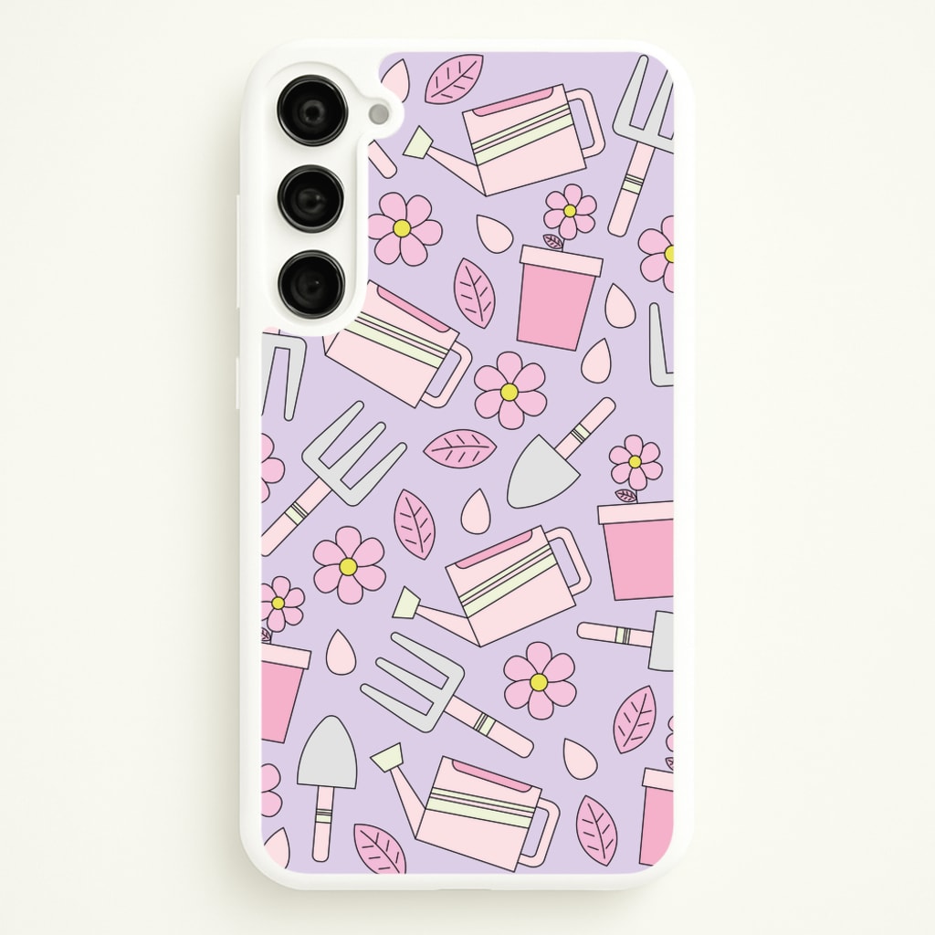 Gardening Tools - Spring Patterns - Spring Phone Case for Galaxy S23