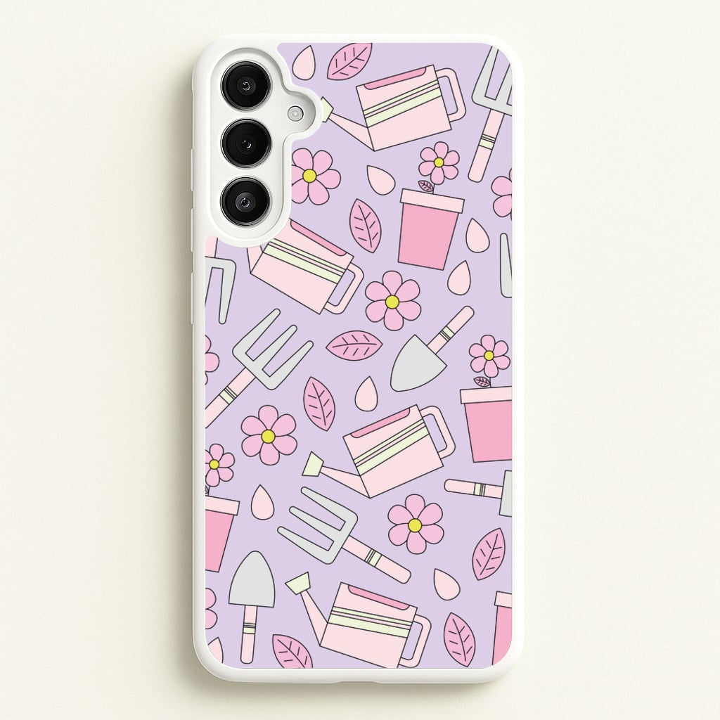 Gardening Tools - Spring Patterns - Spring Phone Case for Galaxy A34