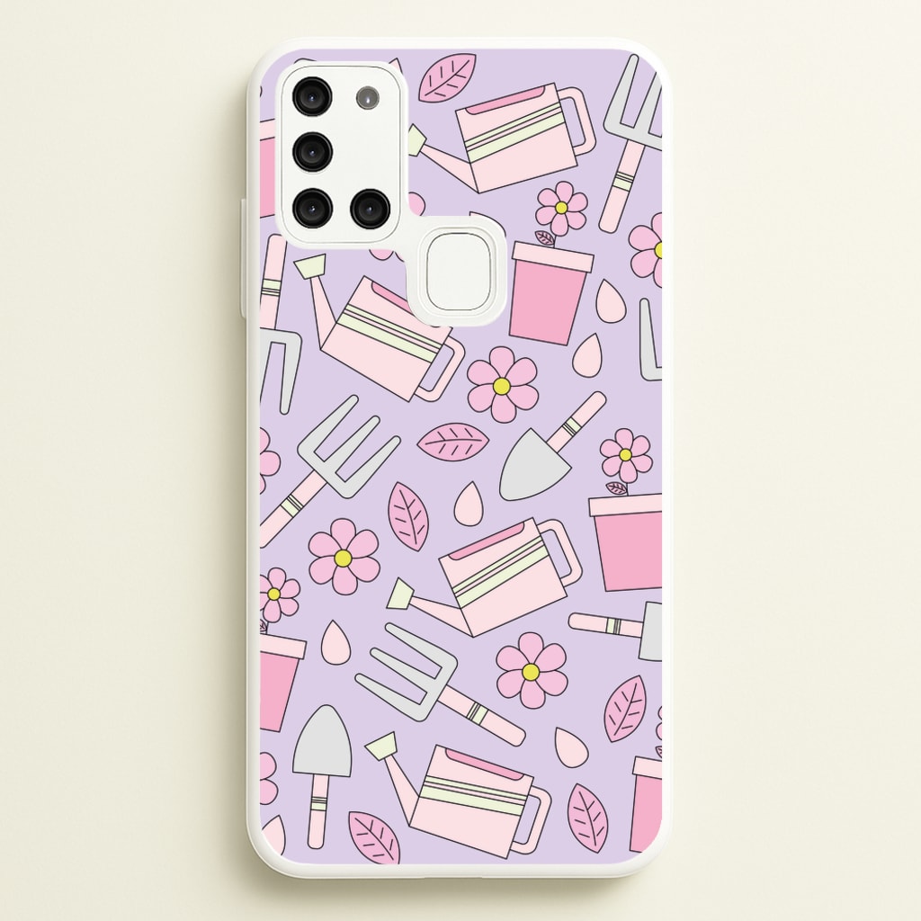 Gardening Tools - Spring Patterns - Spring Phone Case for Galaxy A21s