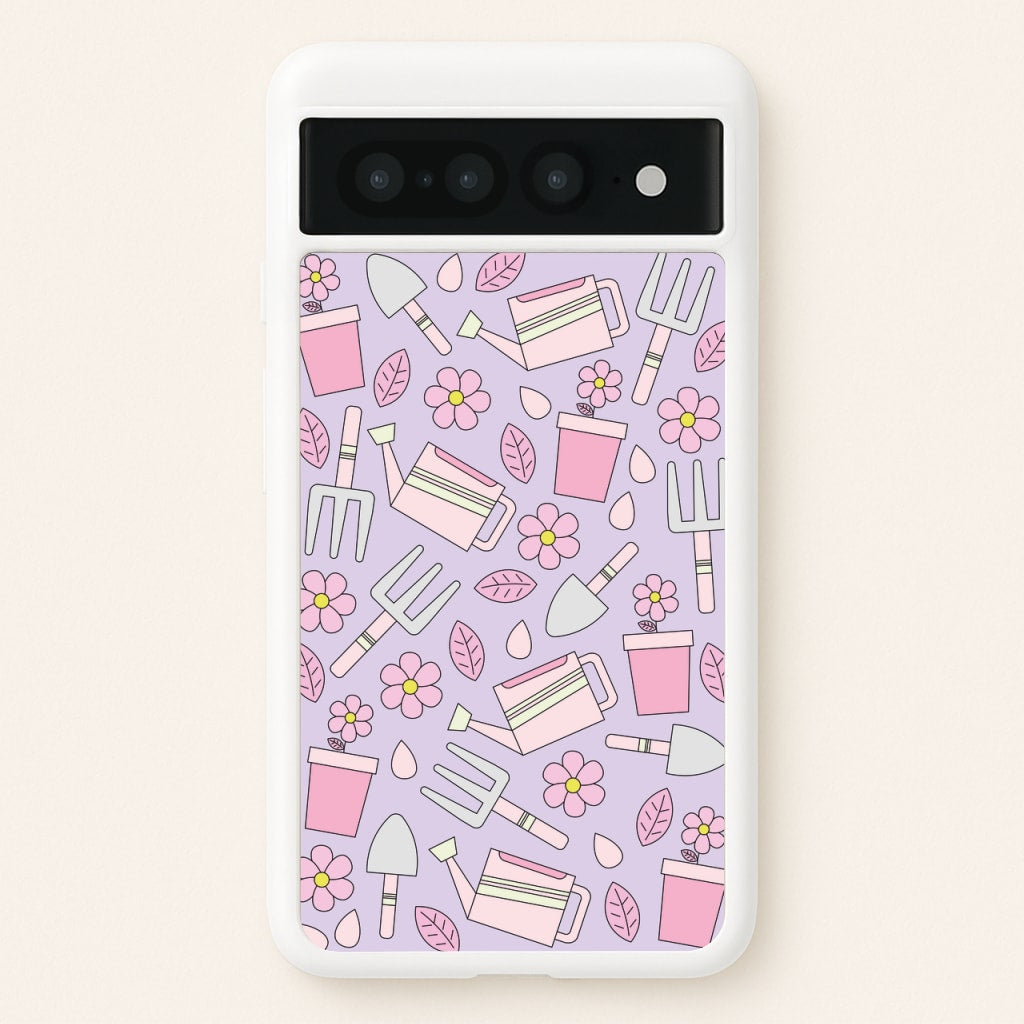 Gardening Tools - Spring Patterns - Spring Phone Case for Google Pixel 7 Pro