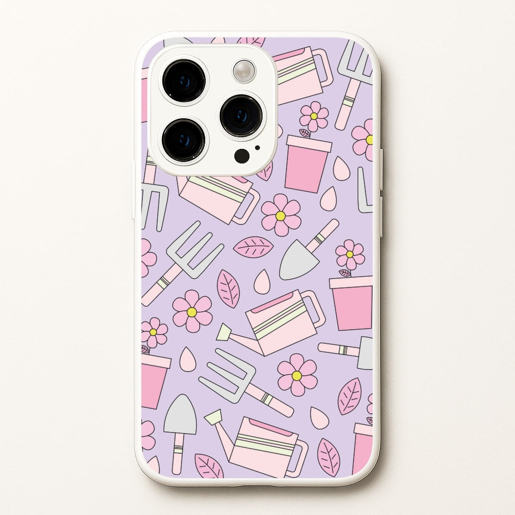 Gardening Tools - Spring Patterns - Spring Phone Case for iPhone 15 Pro Max