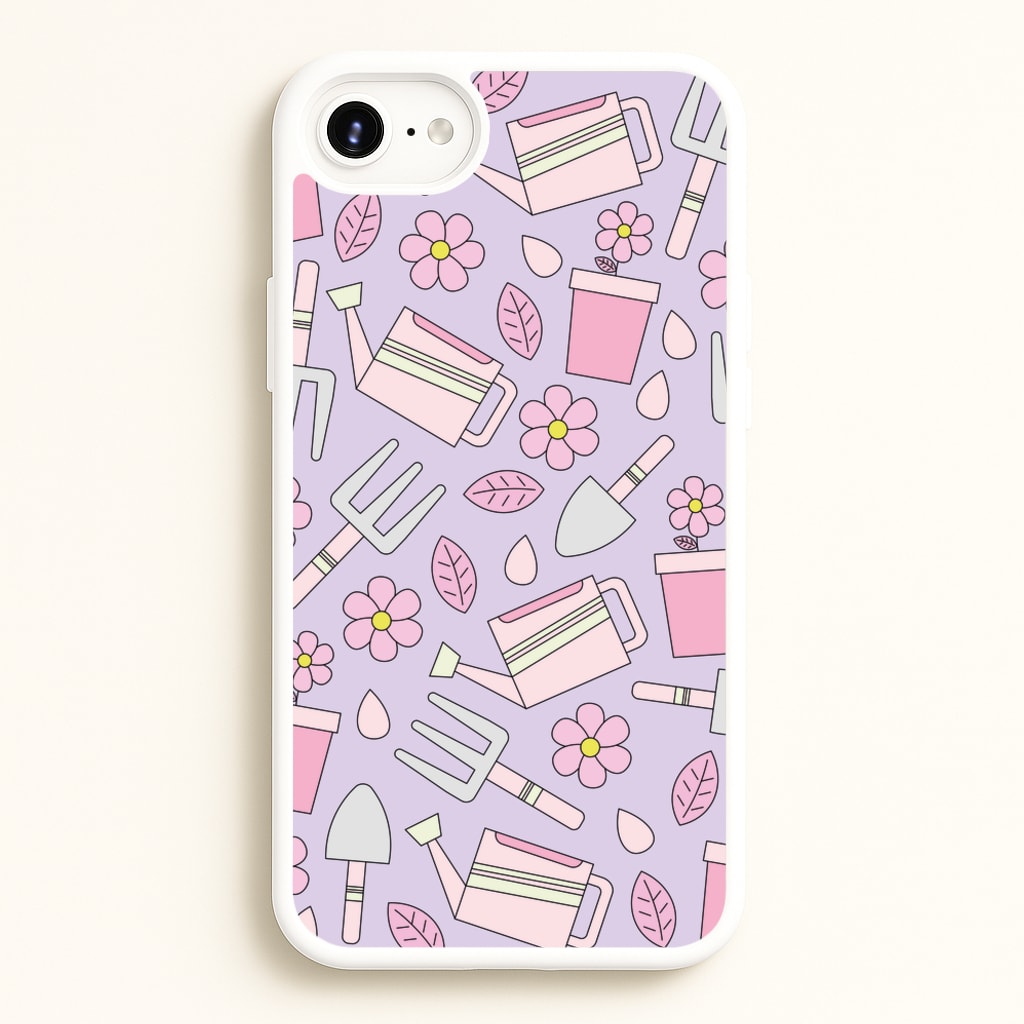 Gardening Tools - Spring Patterns - Spring Phone Case for iPhone 6 / 7 / 8 / SE
