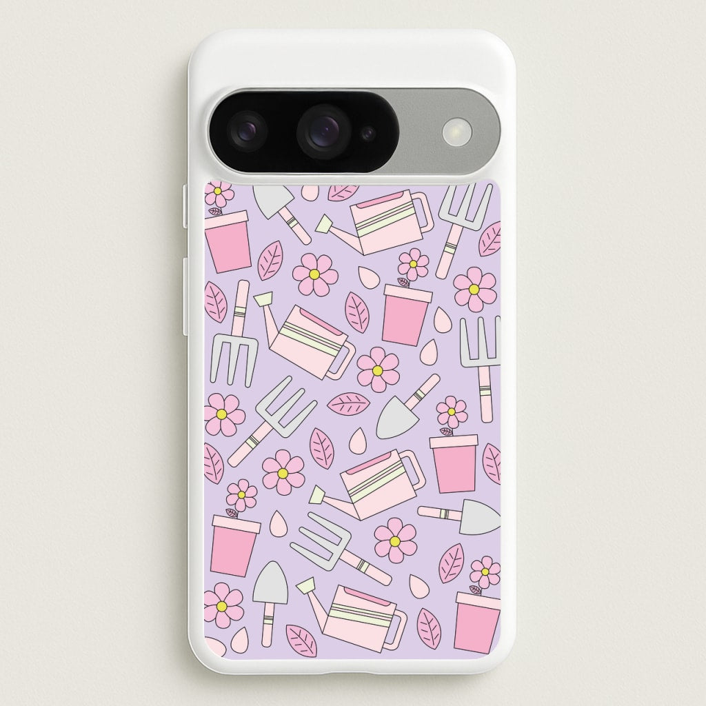 Gardening Tools - Spring Patterns Phone Case for Google Pixel 10 / 10 Pro