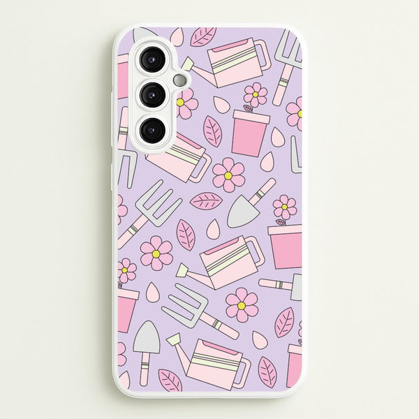 Gardening Tools - Spring Patterns - Spring Phone Case for Galaxy A14