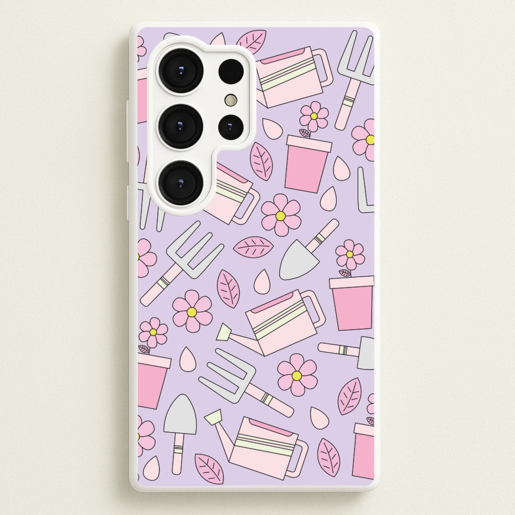Gardening Tools - Spring Patterns - Spring Phone Case for Galaxy S25 Ultra