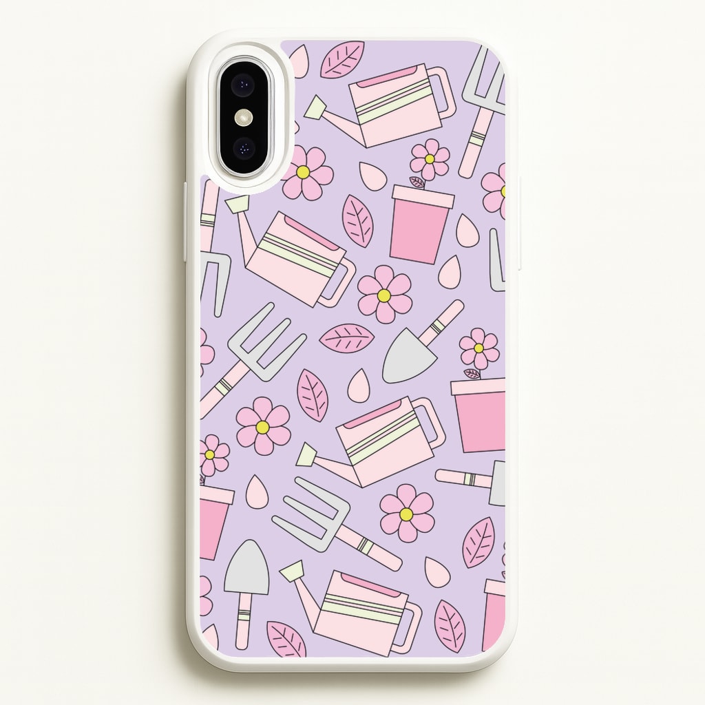 Gardening Tools - Spring Patterns - Spring Phone Case for iPhone XS Max