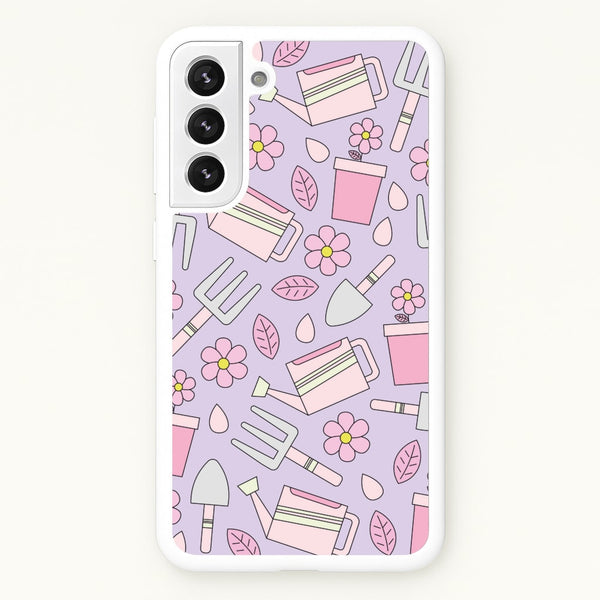 Gardening Tools - Spring Patterns - Spring Phone Case for Galaxy S21FE