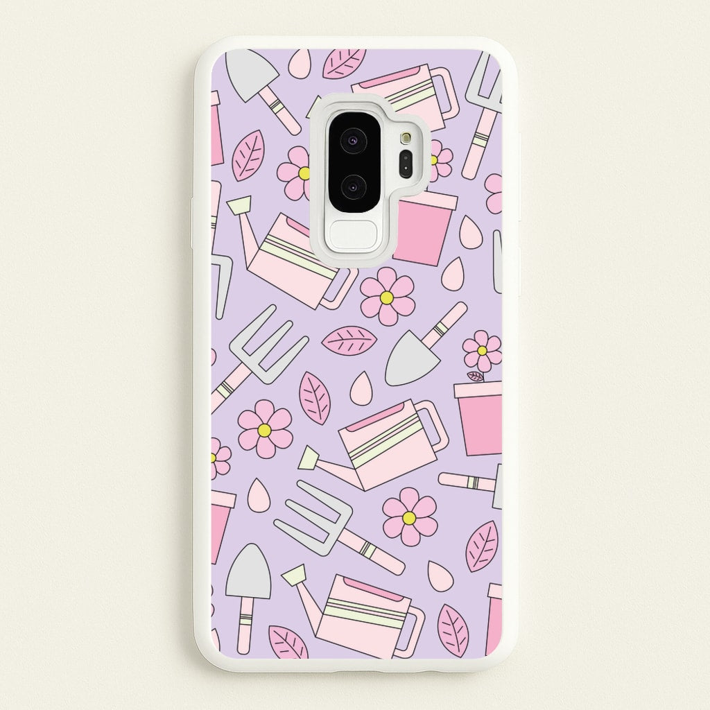 Gardening Tools - Spring Patterns - Spring Phone Case for Galaxy S9 Plus