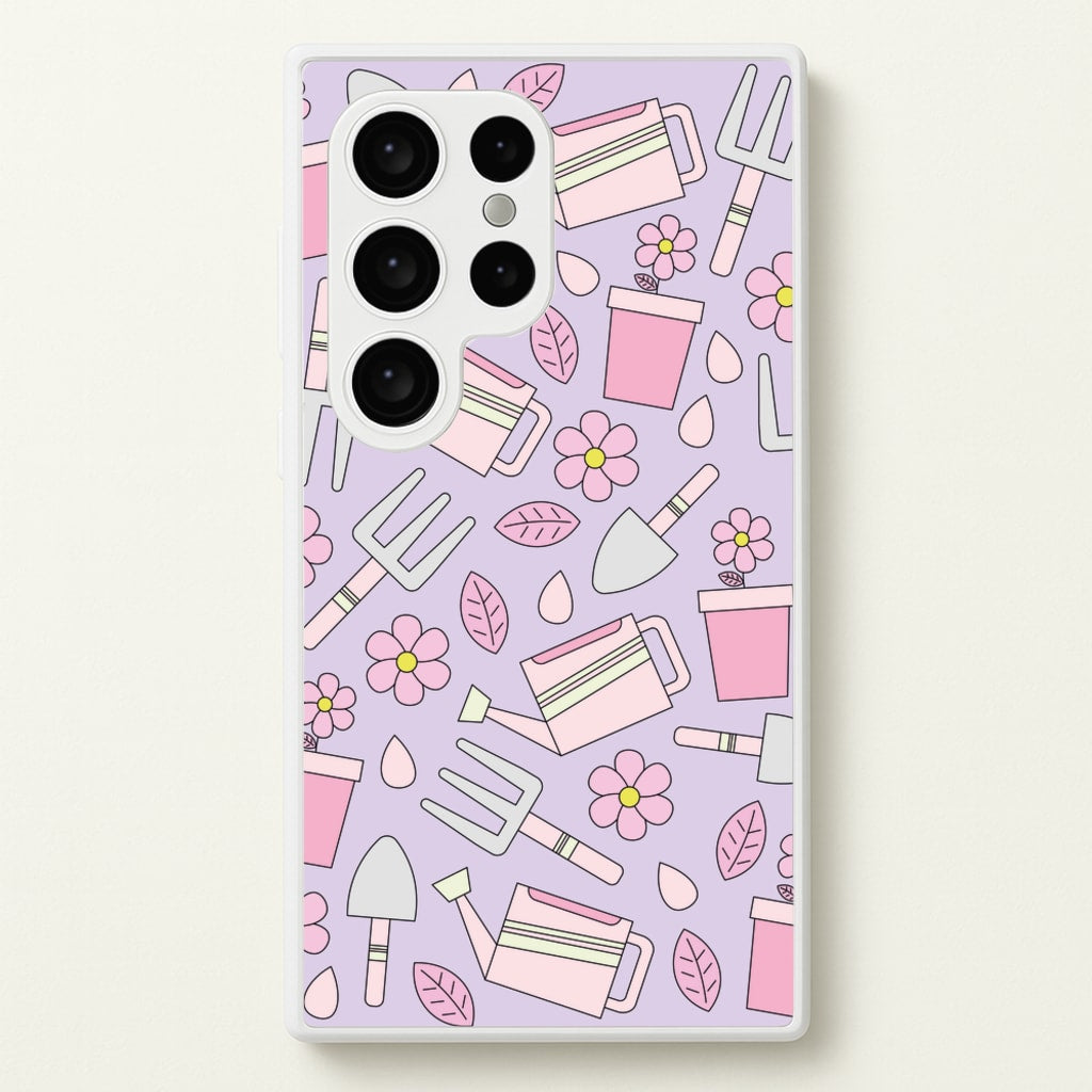 Gardening Tools - Spring Patterns - Spring Phone Case for Galaxy S24 Ultra