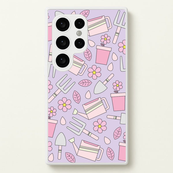 Gardening Tools - Spring Patterns - Spring Phone Case for Galaxy S24 Ultra
