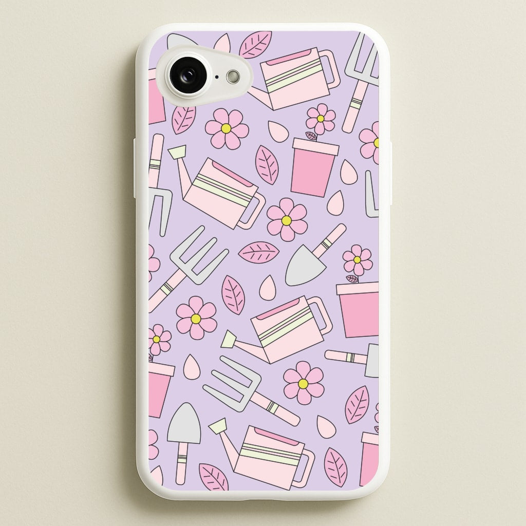 Gardening Tools - Spring Patterns - Spring Phone Case for iPhone 16e
