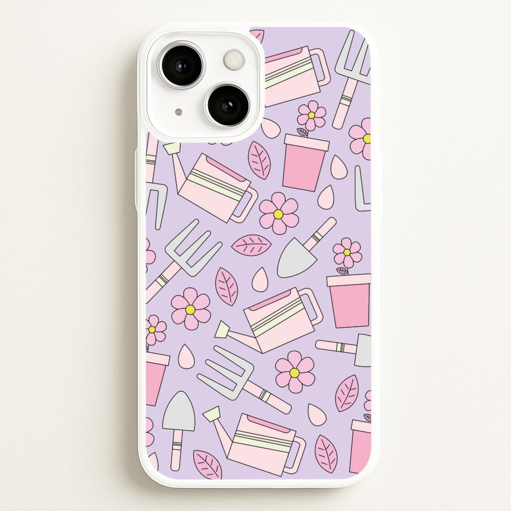 Gardening Tools - Spring Patterns - Spring Phone Case for iPhone 13 Mini