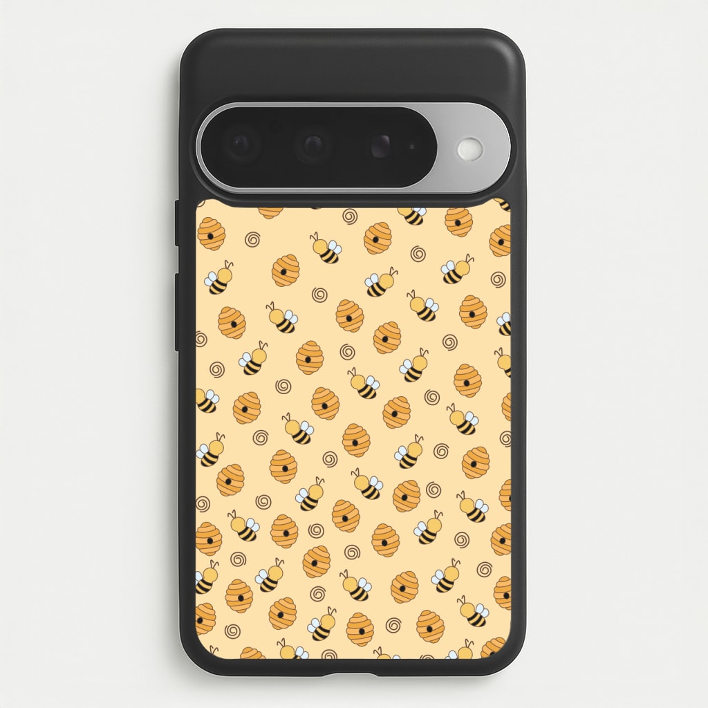 Honey Bees - Spring Patterns Phone Case for Google Pixel 10 Pro XL