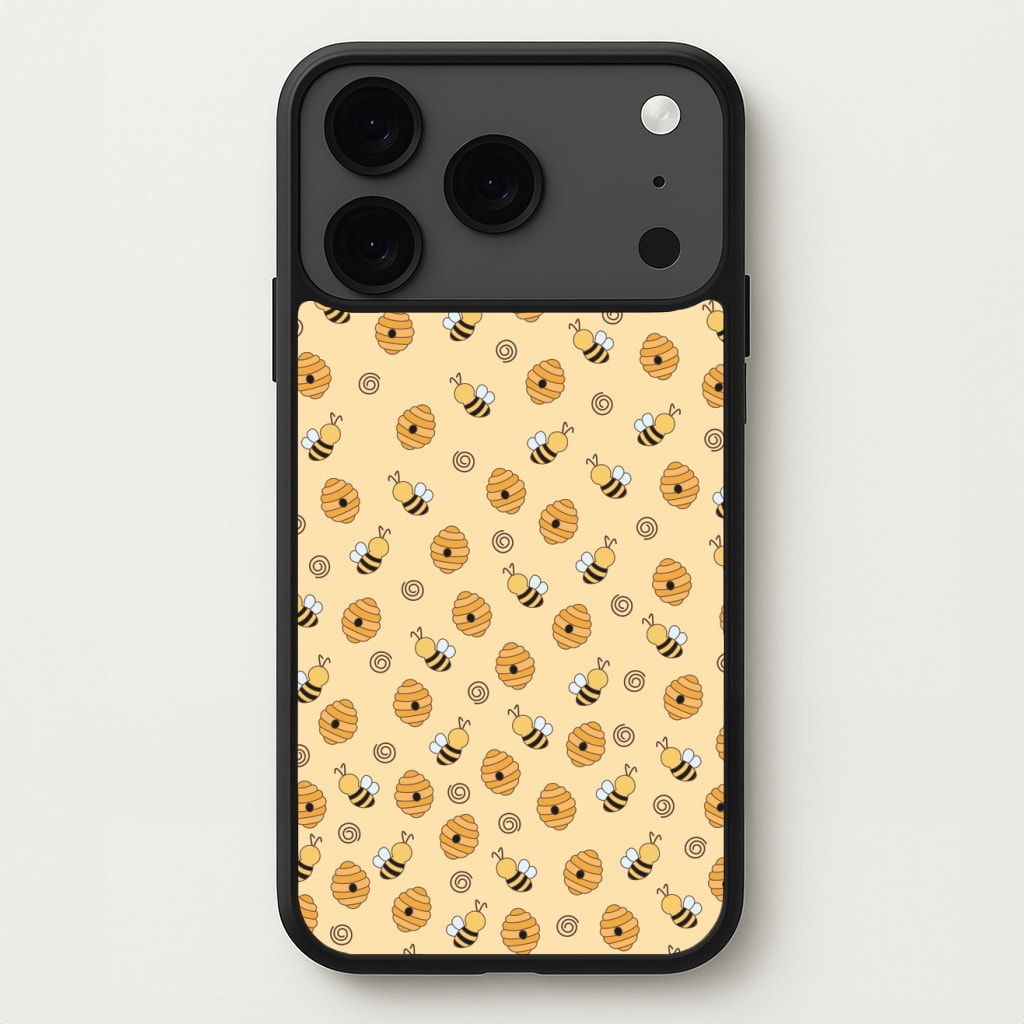 Honey Bees - Spring Patterns Phone Case for iPhone 17 Pro Max