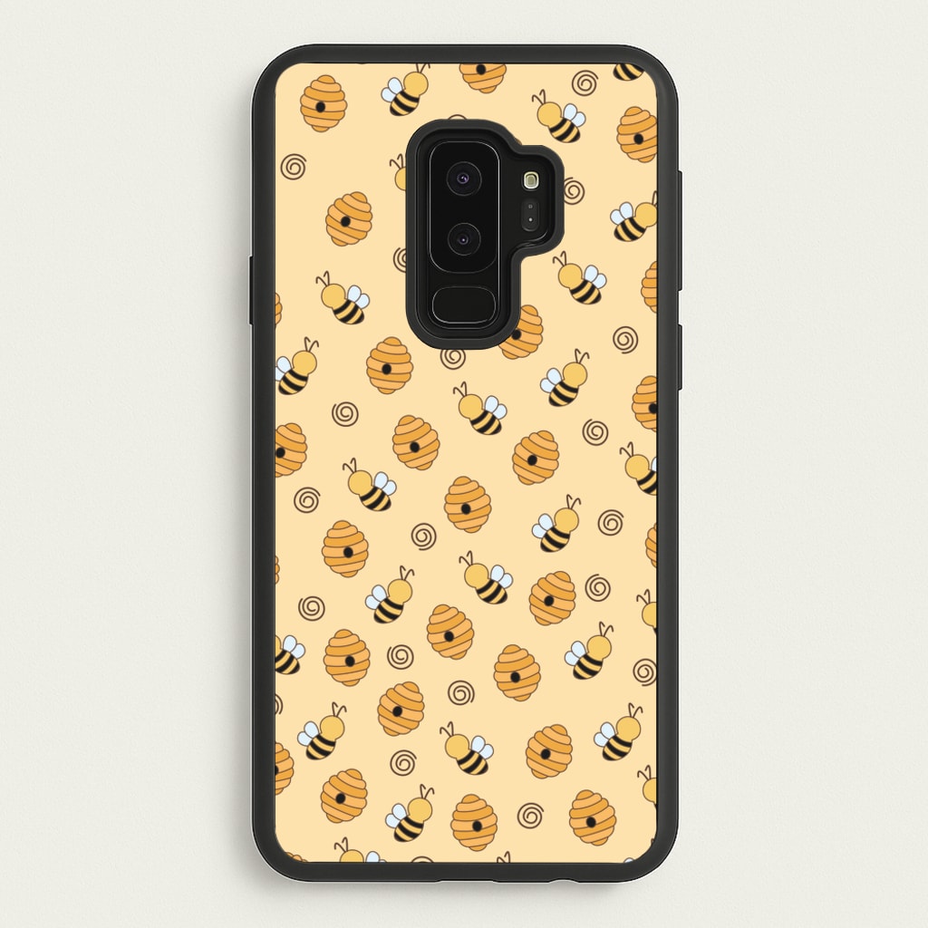 Honey Bees - Spring Patterns - Spring Phone Case for Galaxy S9 Plus