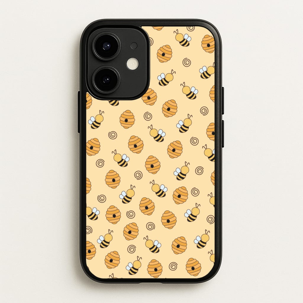 Honey Bees - Spring Patterns - Spring Phone Case for iPhone 12 Mini