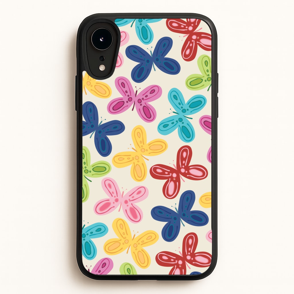 Butterflies - Spring Patterns - Spring Phone Case for iPhone XR