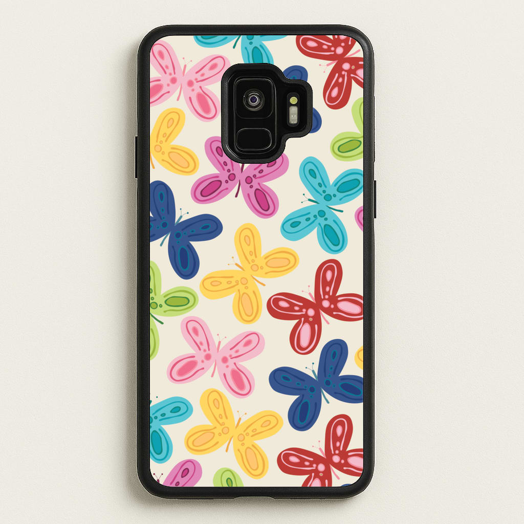 Butterflies - Spring Patterns - Spring Phone Case for Galaxy S9