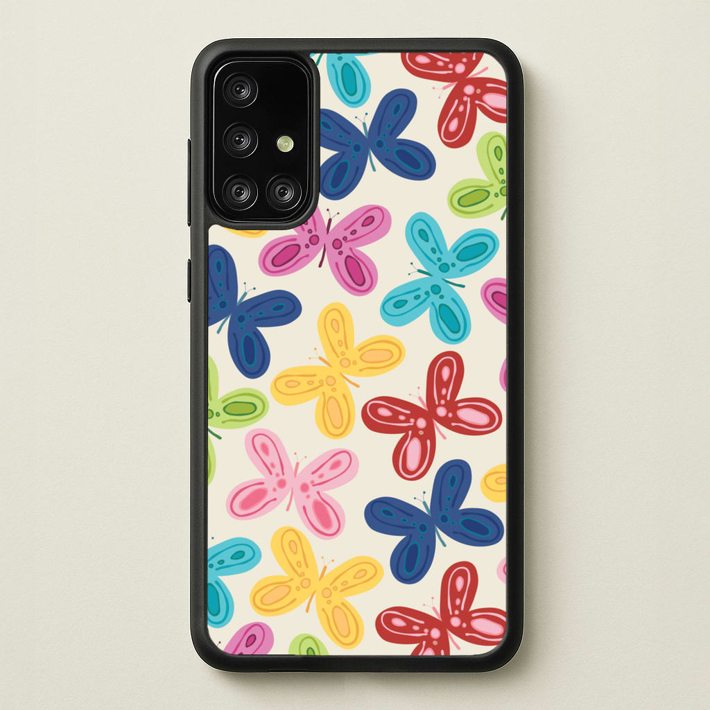 Butterflies - Spring Patterns - Spring Phone Case for Galaxy A71