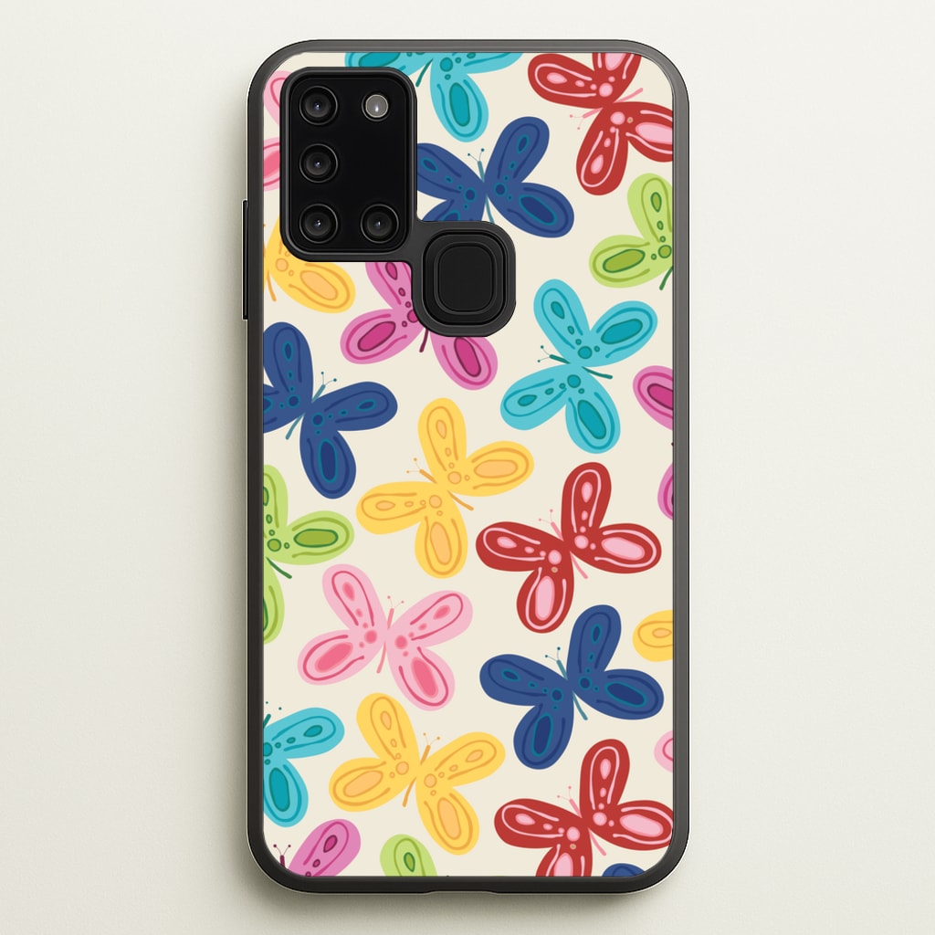 Butterflies - Spring Patterns - Spring Phone Case for Galaxy A21s