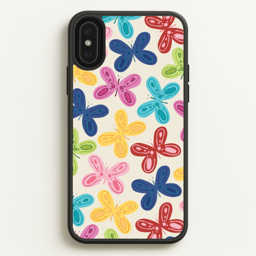 Butterflies - Spring Patterns - Spring Phone Case for iPhone XS Max