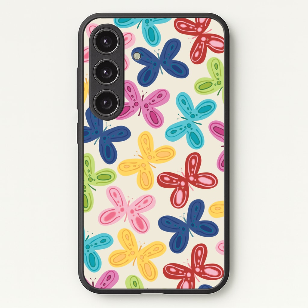 Butterflies - Spring Patterns - Spring Phone Case for Galaxy S25 Plus