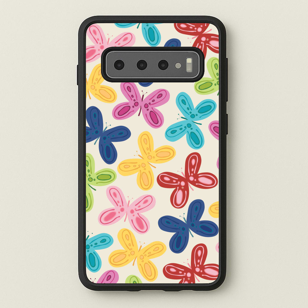 Butterflies - Spring Patterns - Spring Phone Case for Galaxy S10 Plus
