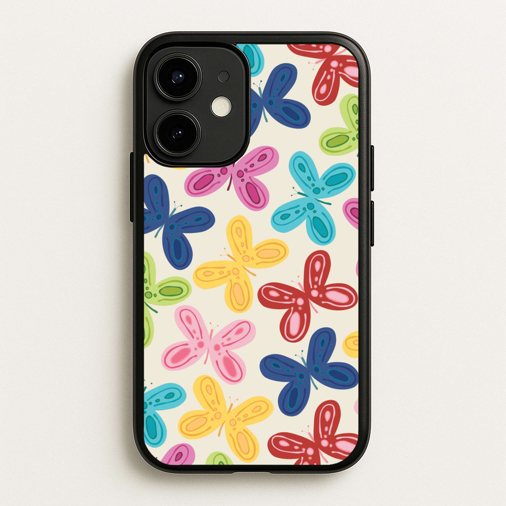 Butterflies - Spring Patterns - Spring Phone Case for iPhone 12 Mini