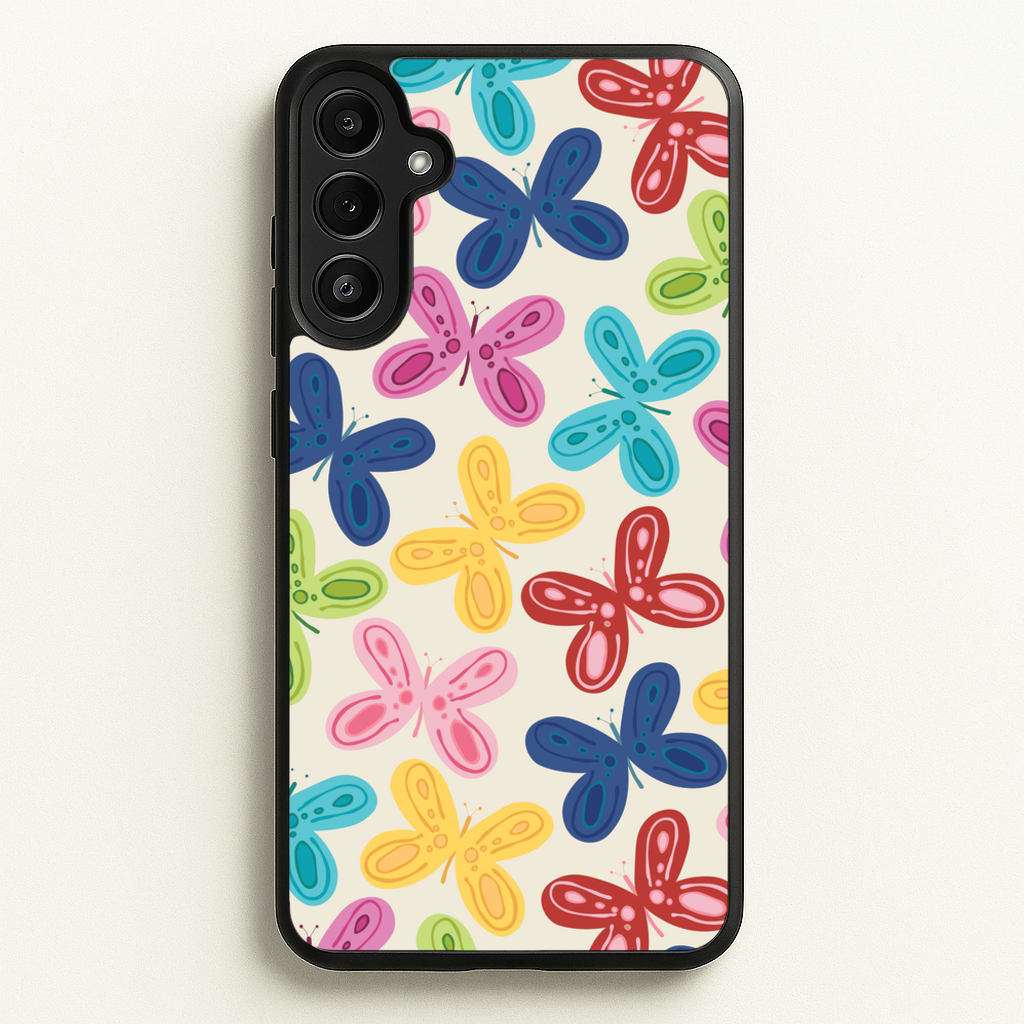 Butterflies - Spring Patterns - Spring Phone Case for Galaxy A34