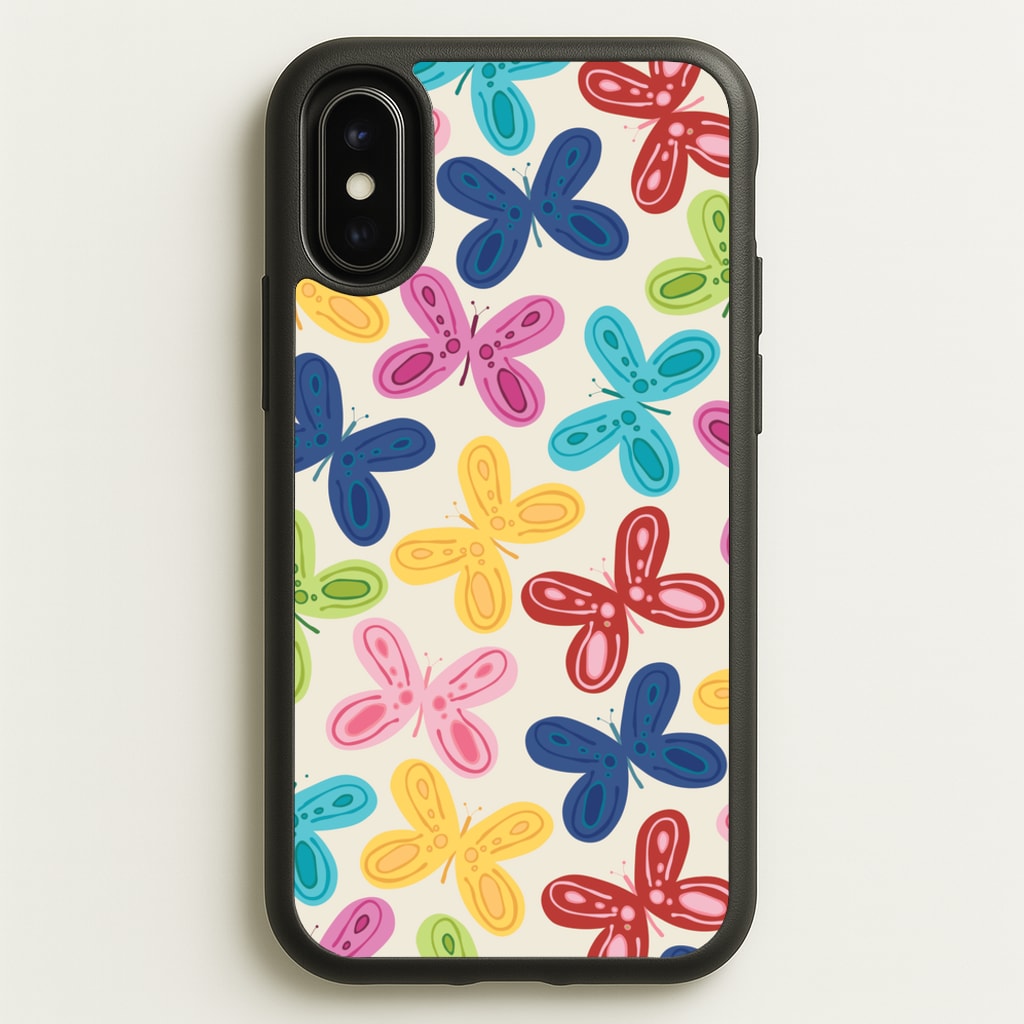 Butterflies - Spring Patterns - Spring Phone Case for iPhone X / XS