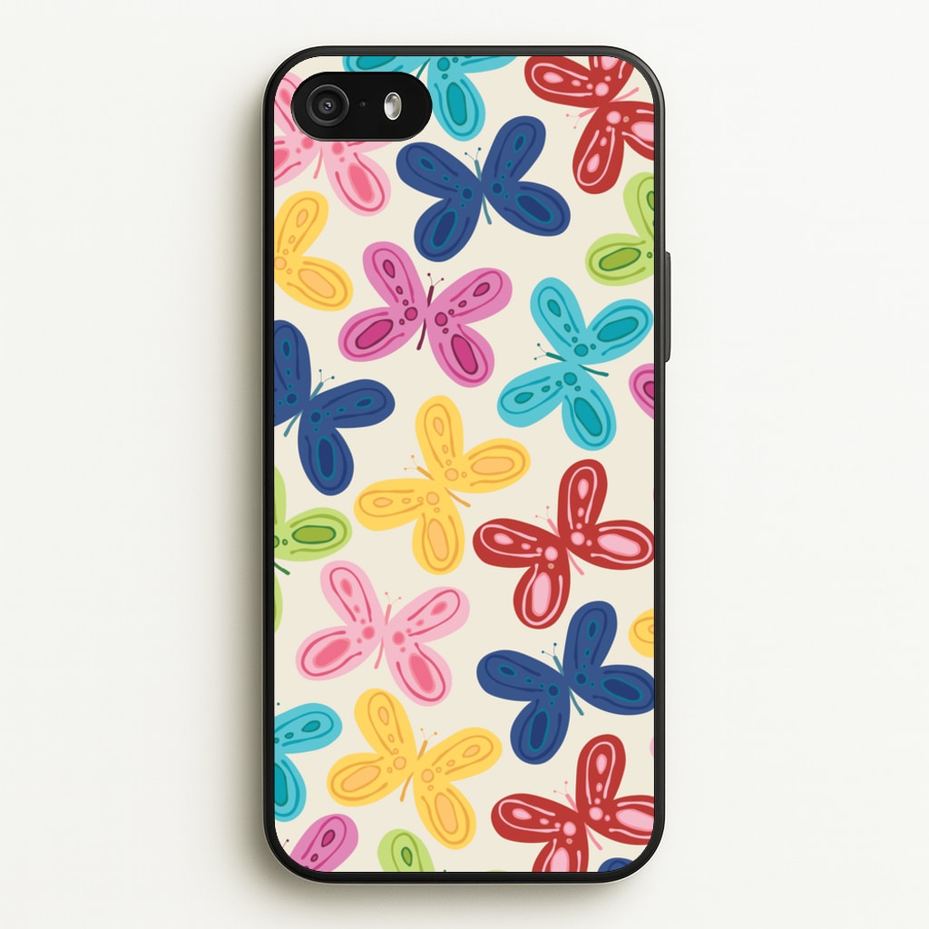 Butterflies - Spring Patterns - Spring Phone Case for iPhone 5 / 5s / SE 2016