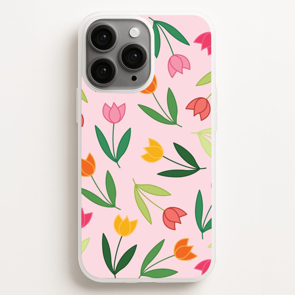 Tulips - Spring Patterns - Spring Phone Case for iPhone 16 Pro Max