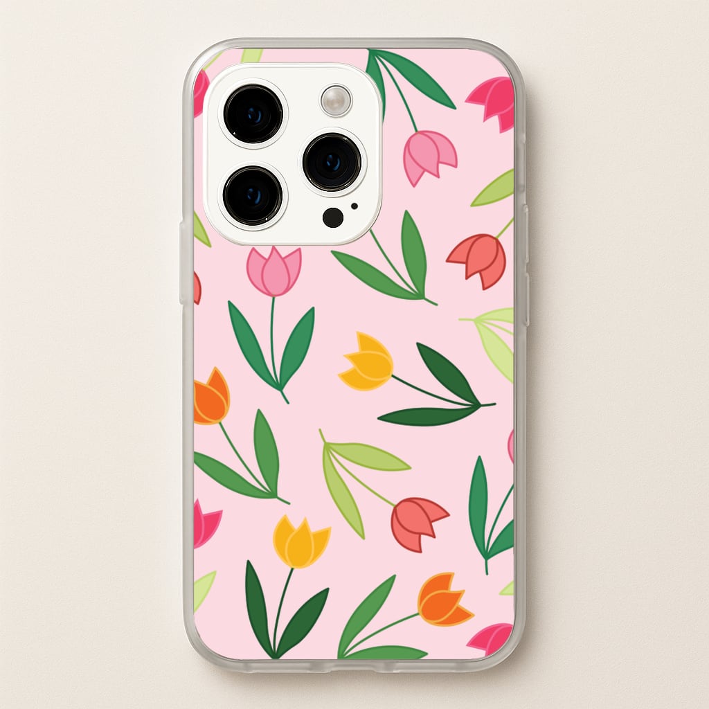 Tulips - Spring Patterns - Spring Phone Case for iPhone 14 Pro