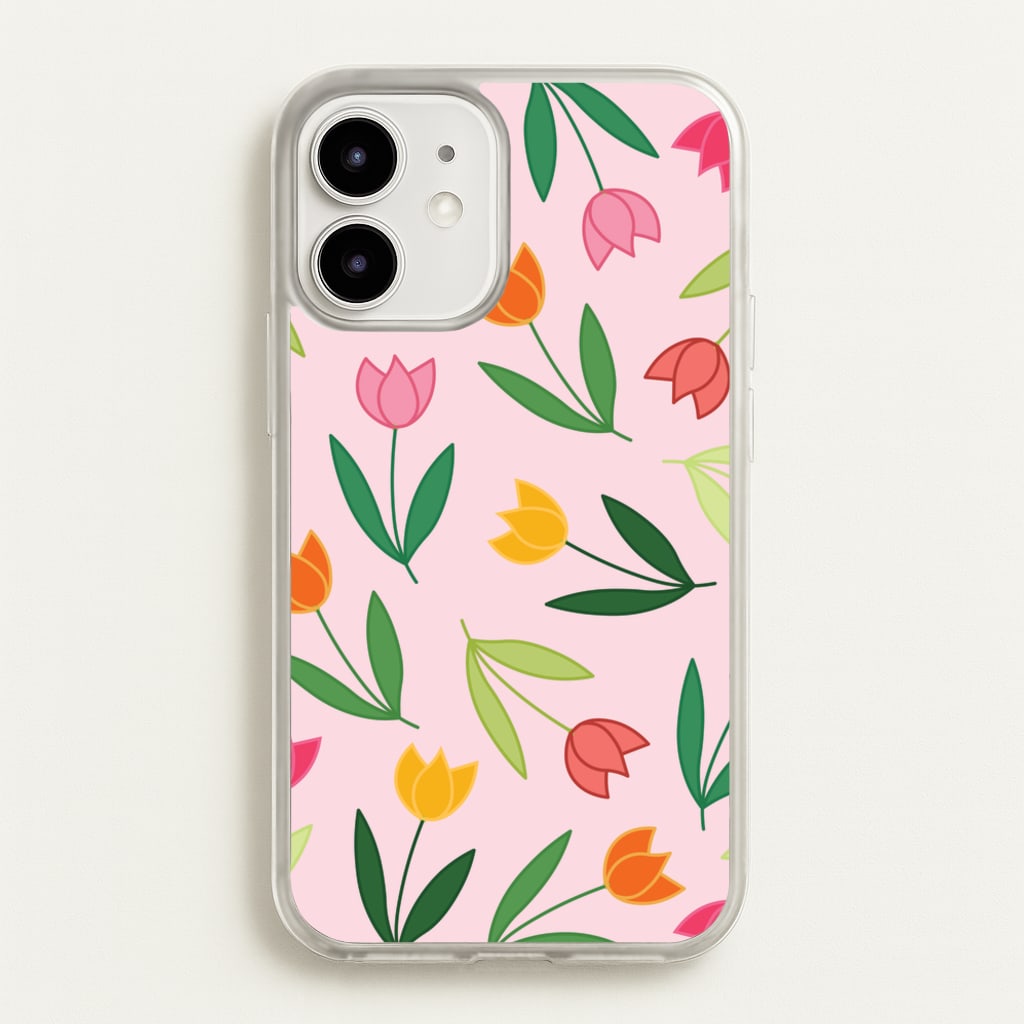 Tulips - Spring Patterns - Spring Phone Case for iPhone 12 Mini